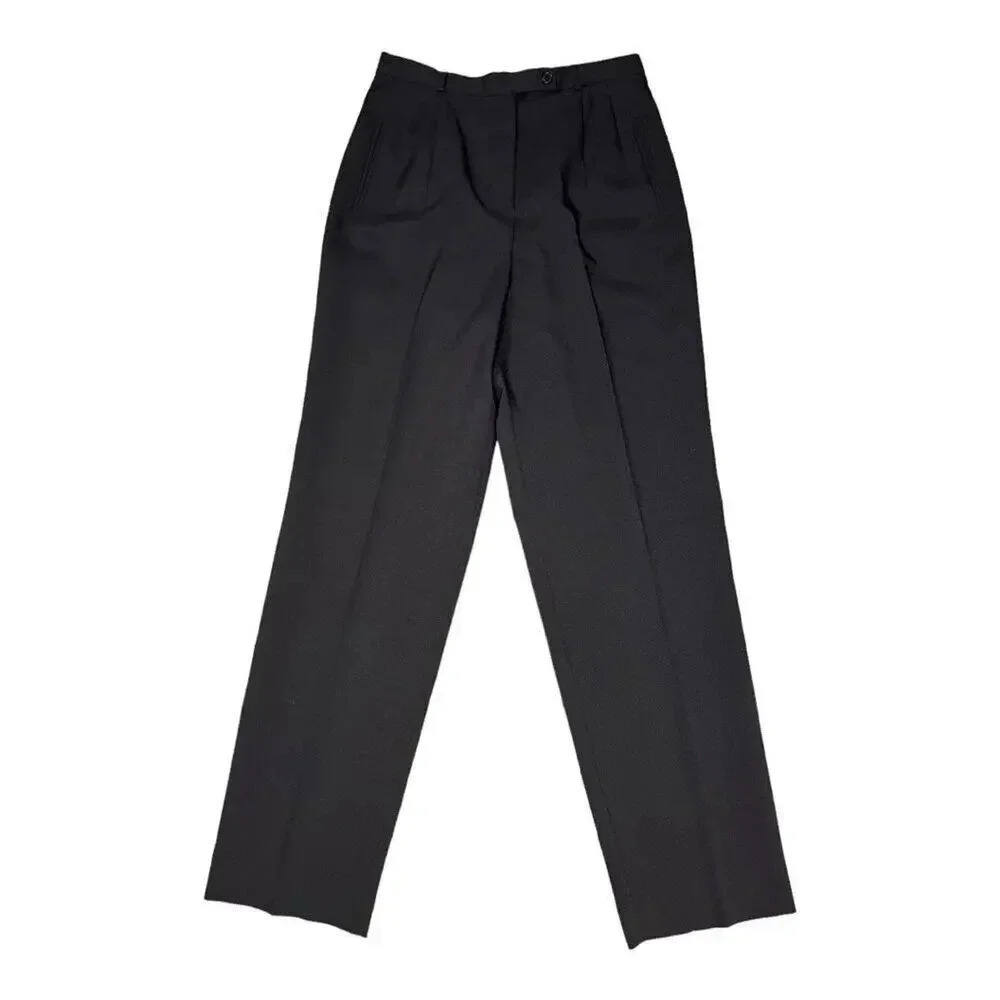 NEW Larry Levine Sport Women’s Size 10 Black Stretch Straight Leg Pants NWT